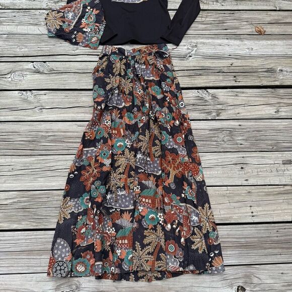 Vintage 70s Handmade Tropical 3 Piece Women’s Set Outfit - Picture 2 of 7